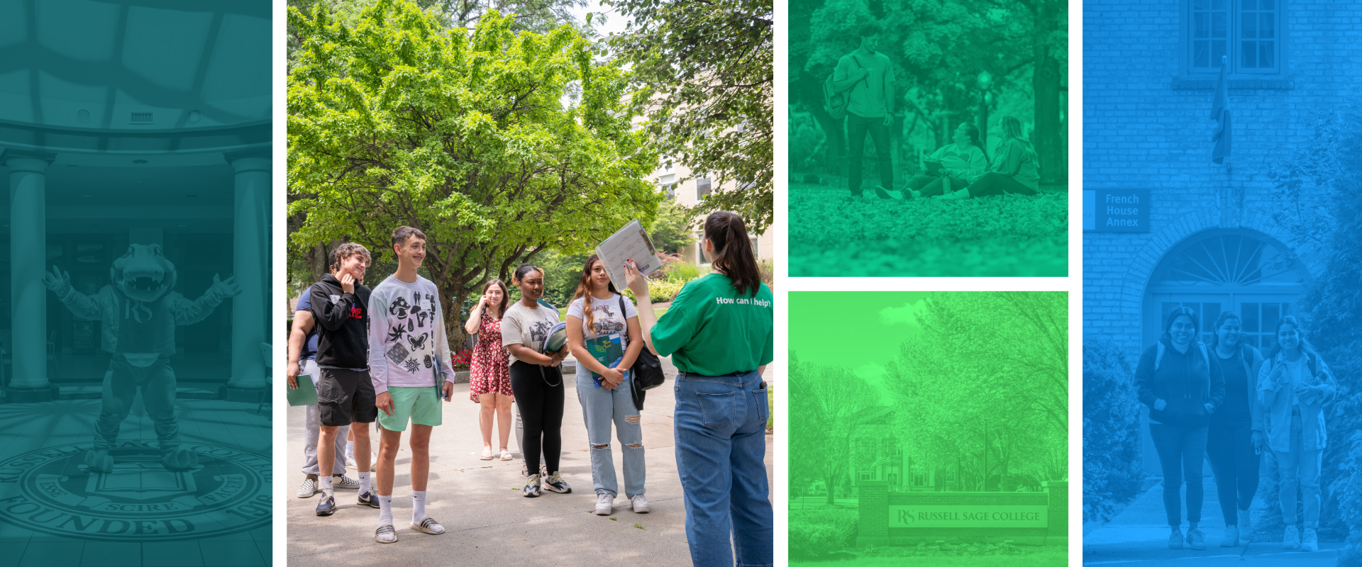 Students on campus.
